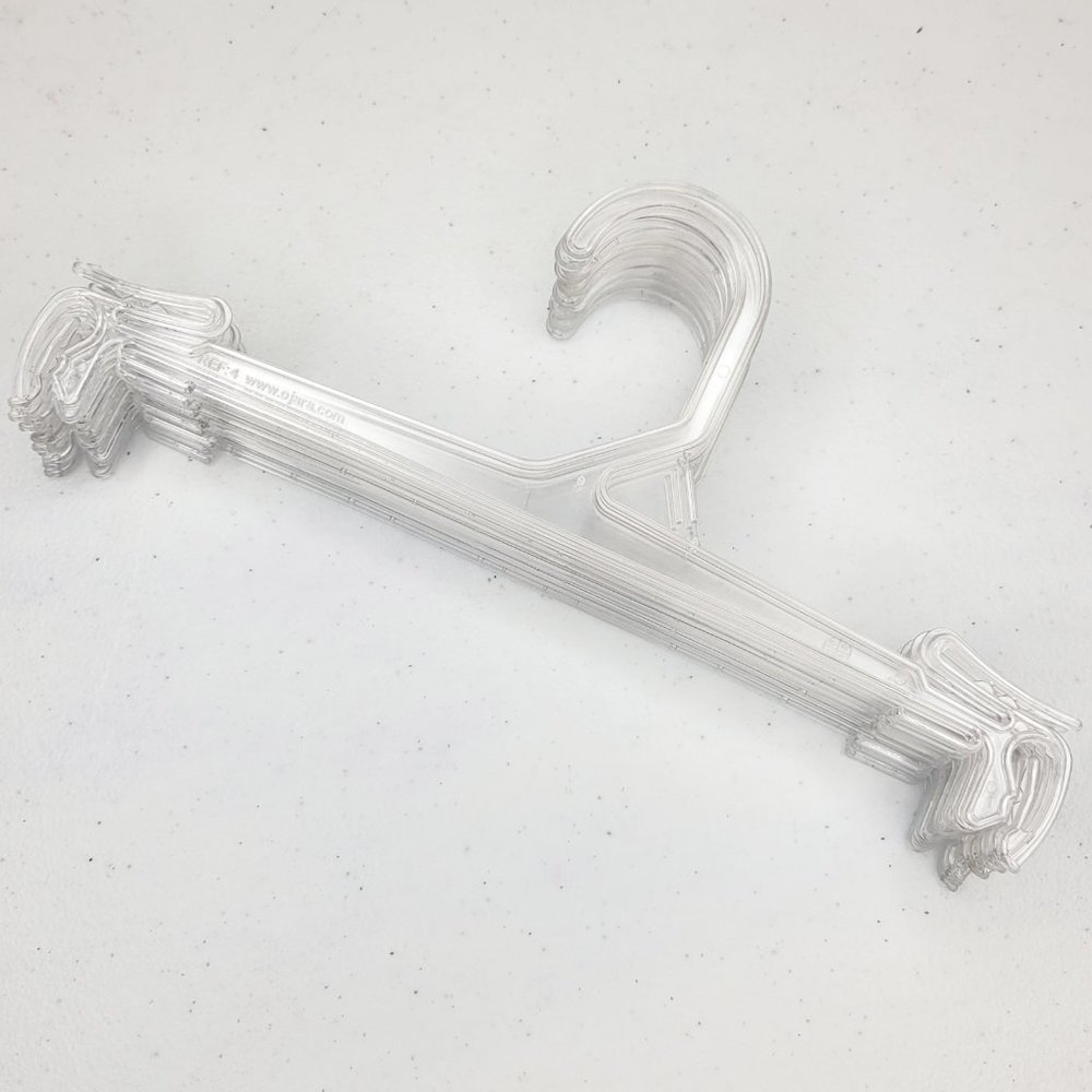 Set of 20 Lingerie Style Hangers for Matching Sets Clear